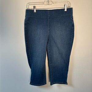 NYDJ Womens Dakota Crop Pull On Denim Jeans Size 4